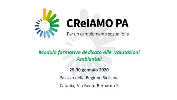 Progetto CReIAMO PA - Modulo formativo - Catania, 29-30 gennaio 2020